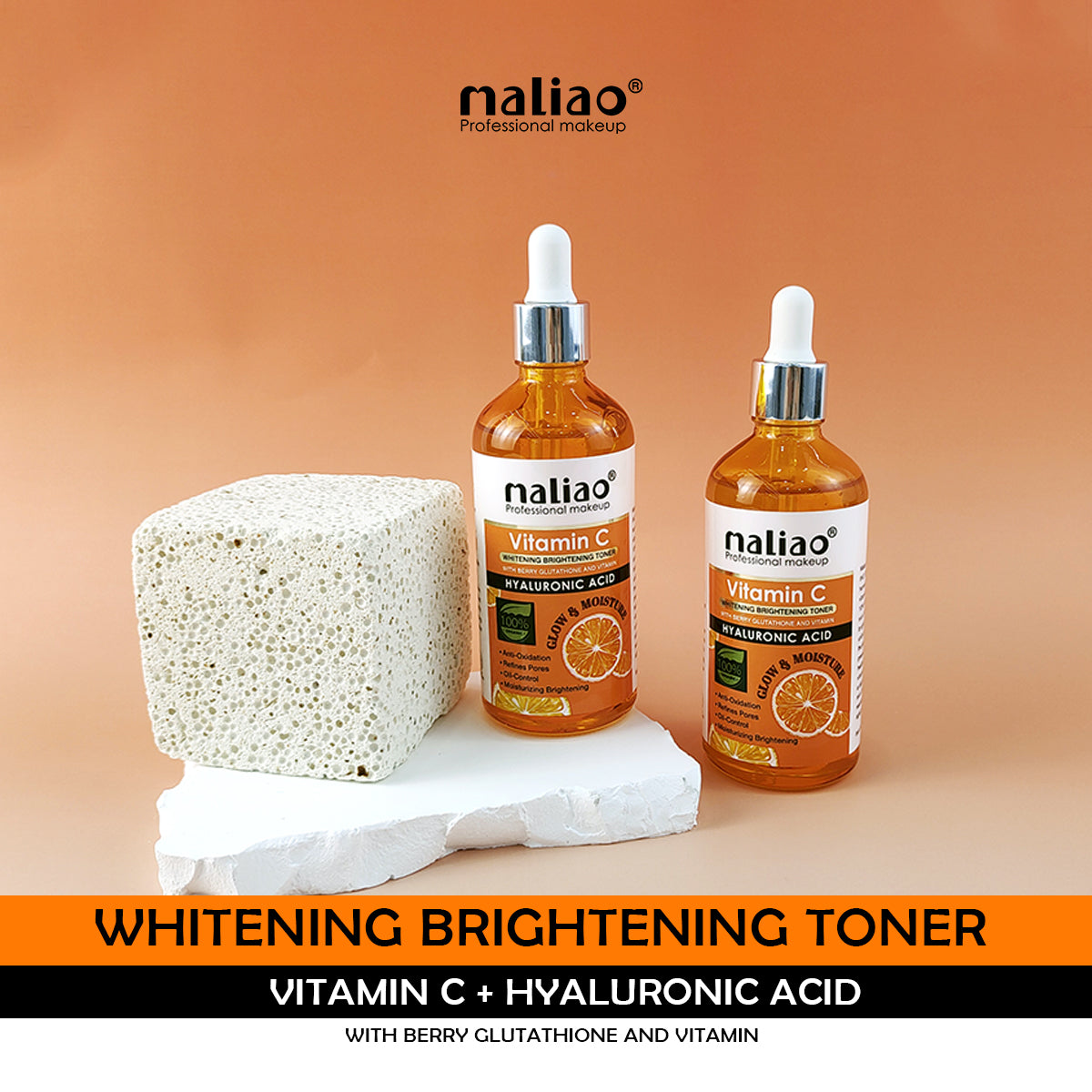 Maliao,VitaminC,AntiOxidation,BeautyProducts,AllSkinTypes,PoreRefining,HyaluronicAcid,Skincare,BrighteningToner,BerryGlutathione,